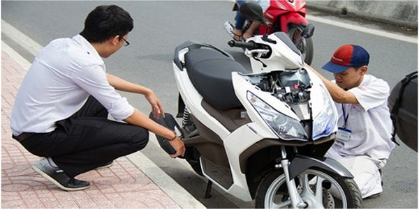 Cứu hộ xe máy tại chỗ